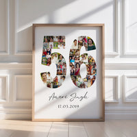 56 Birthday Photo Collage