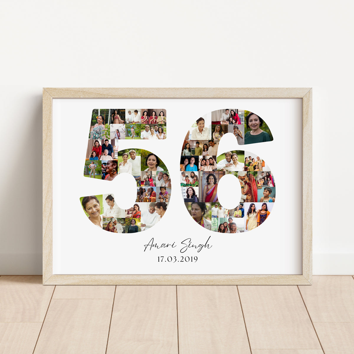 56 Birthday Photo Collage