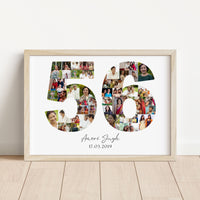 56 Birthday Photo Collage