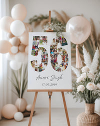 56 Birthday Photo Collage