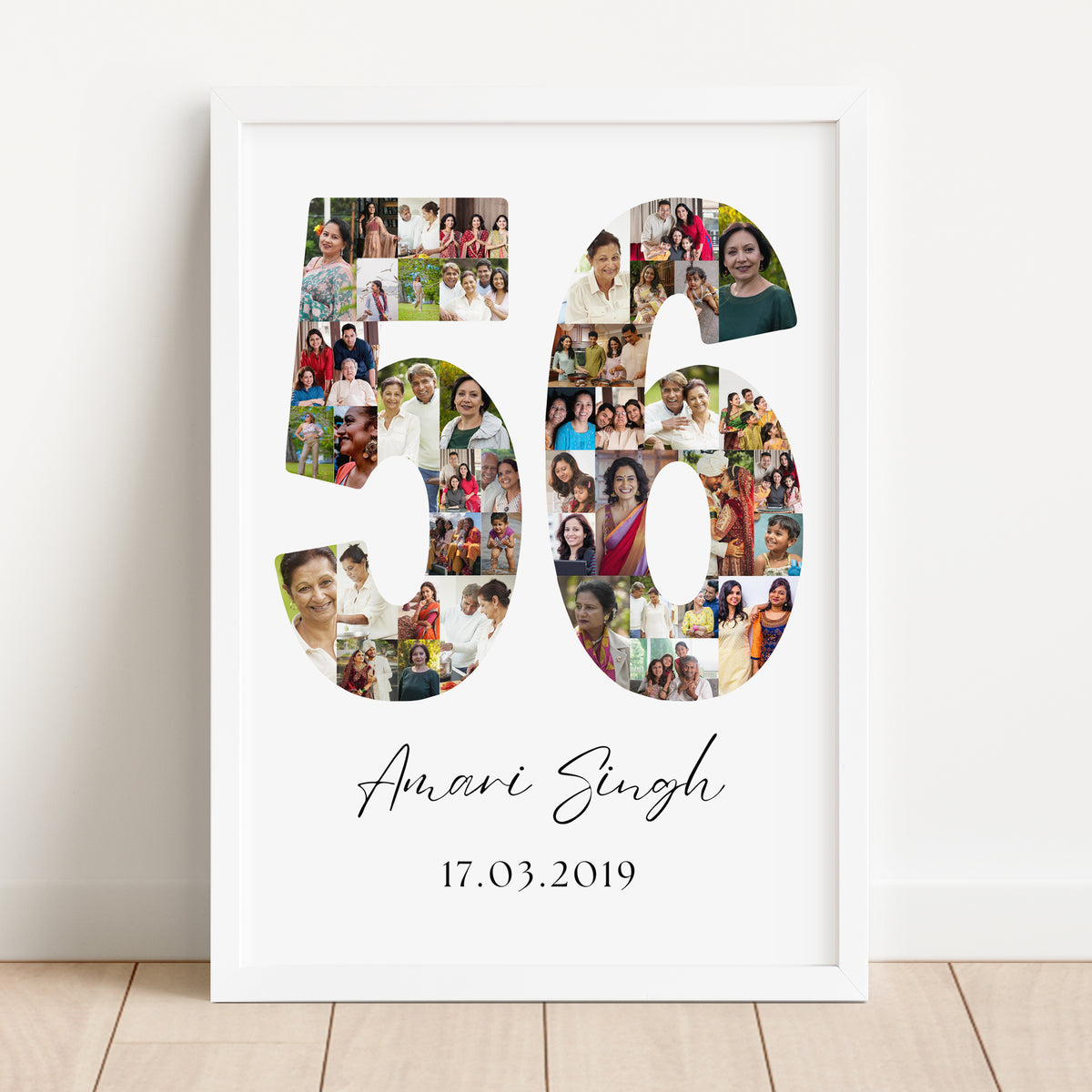 56 Birthday Photo Collage
