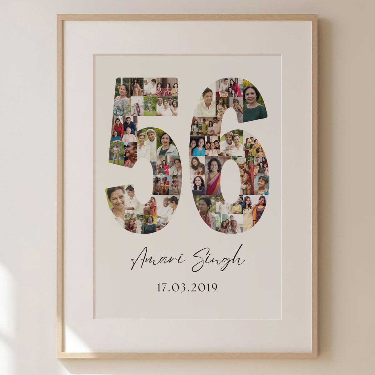 56 Birthday Photo Collage