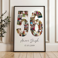 56 Birthday Photo Collage