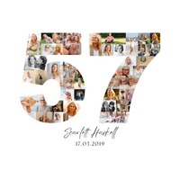 57 Birthday Photo Collage