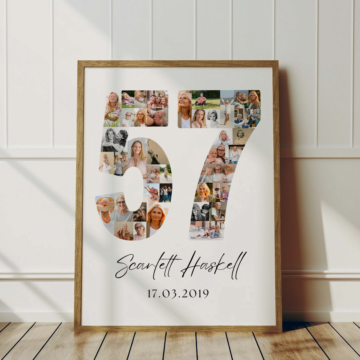 57 Birthday Photo Collage