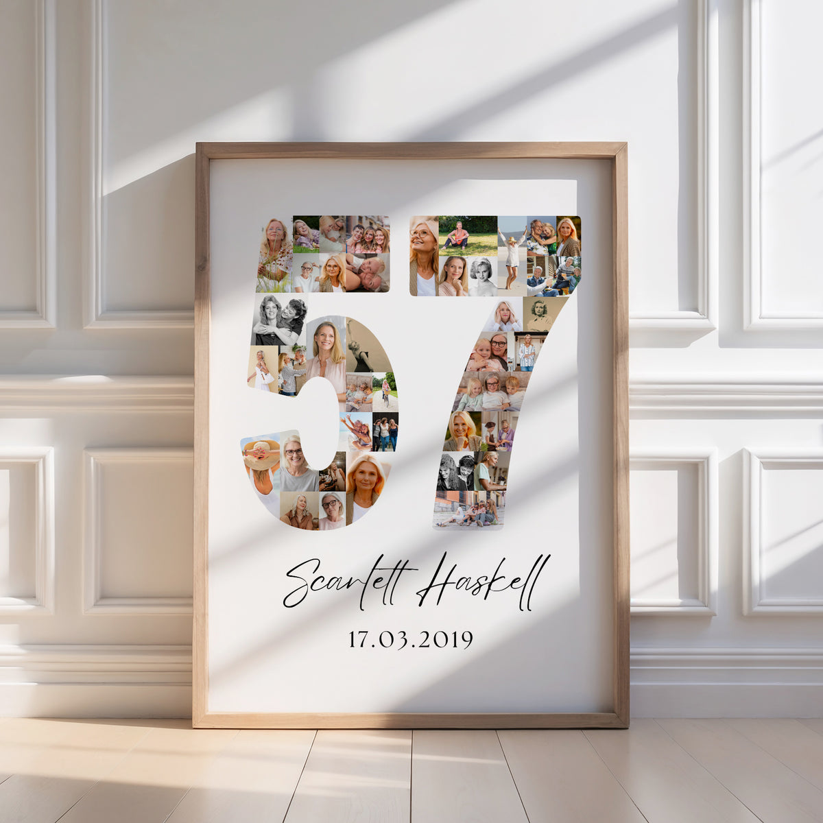 57 Birthday Photo Collage