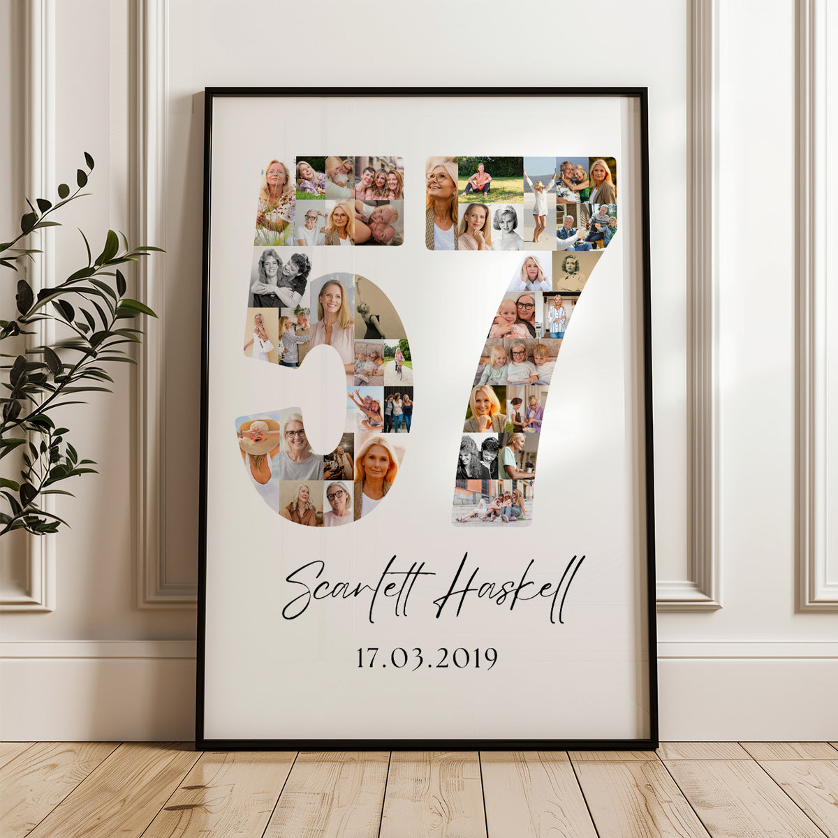 57 Birthday Photo Collage