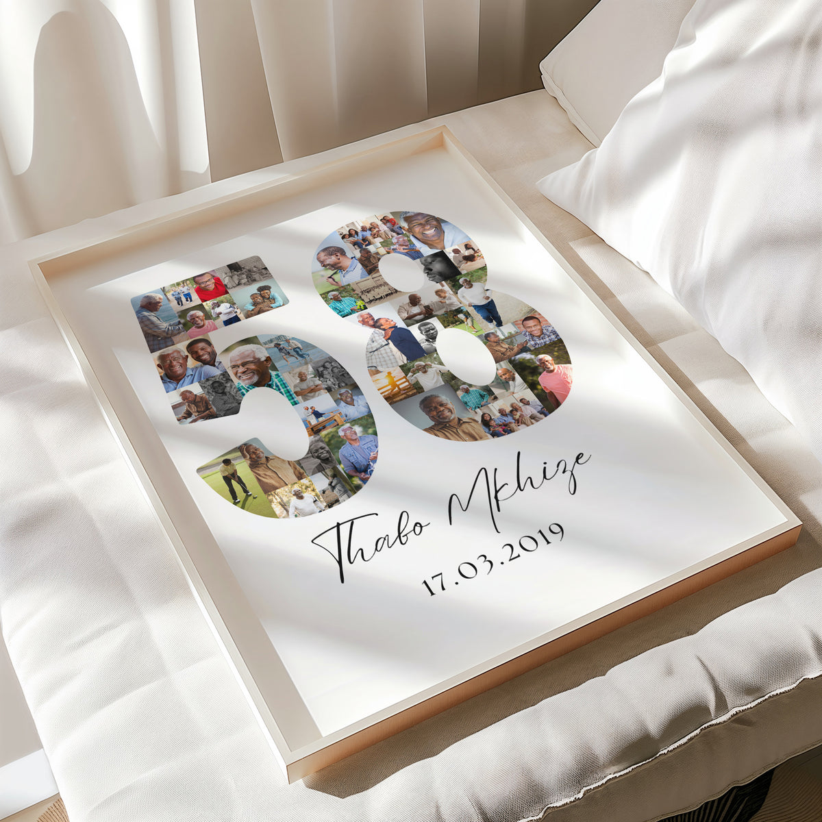 58 Birthday Photo Collage