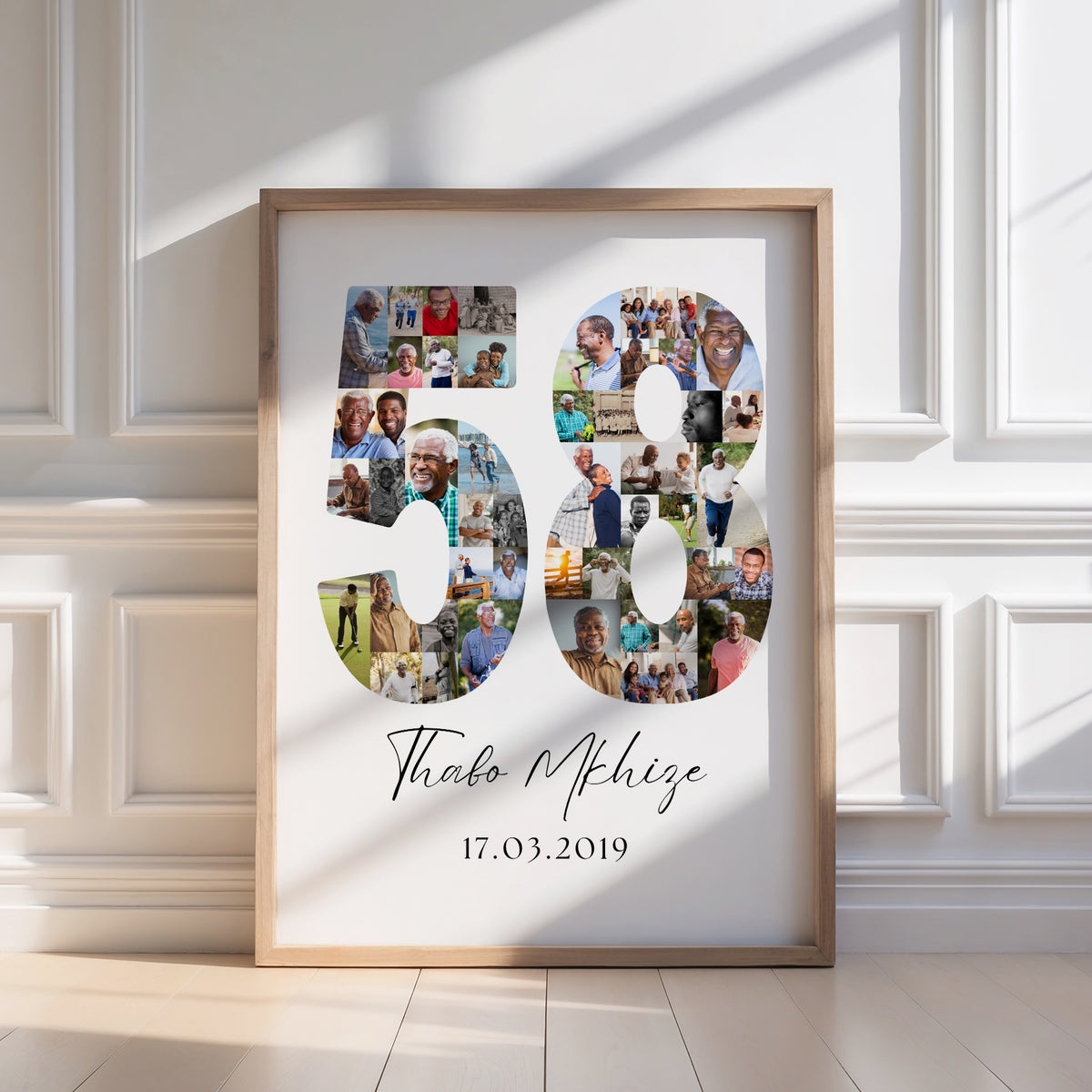 58 Birthday Photo Collage
