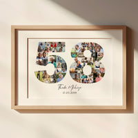 58 Birthday Photo Collage