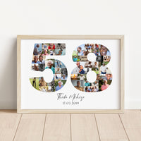 58 Birthday Photo Collage