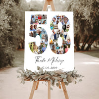 58 Birthday Photo Collage