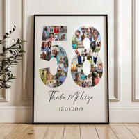 58 Birthday Photo Collage