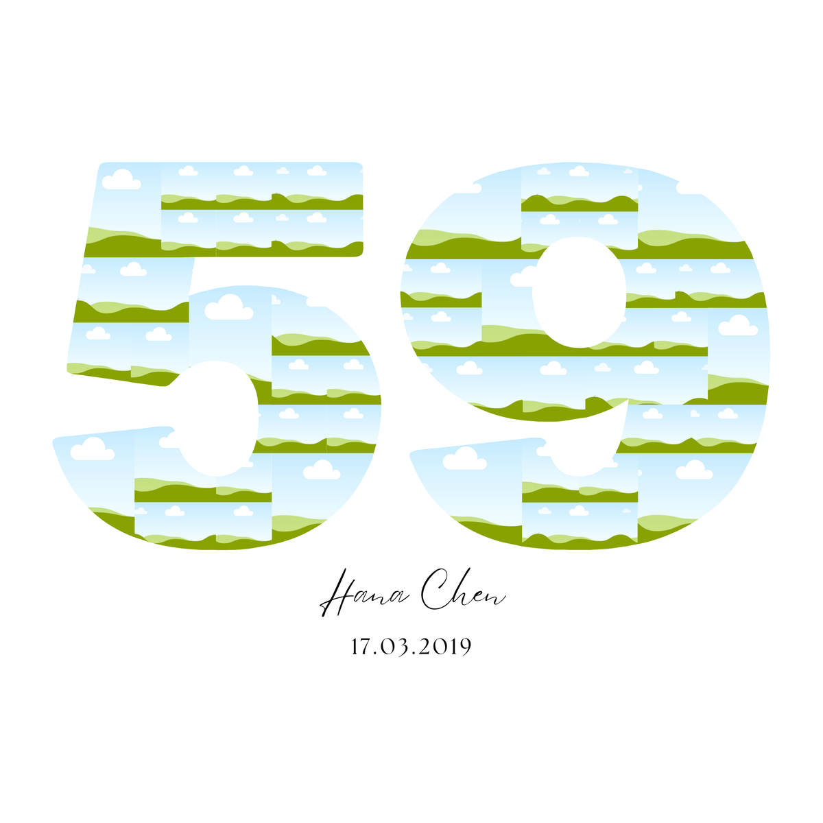 59 Birthday Photo Collage