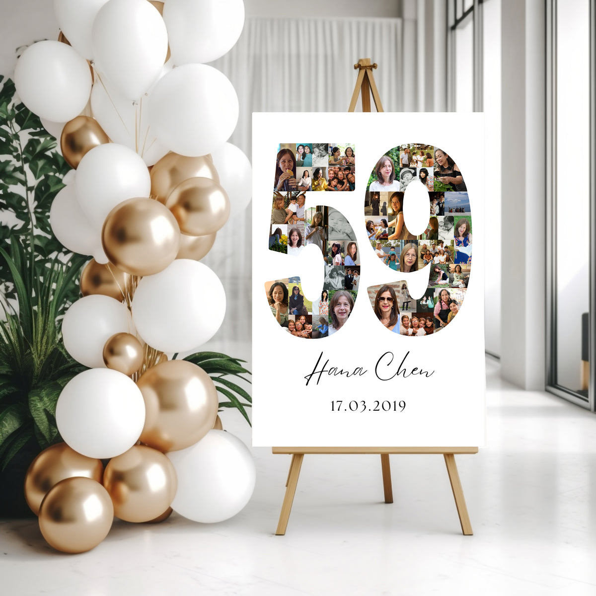 59 Birthday Photo Collage