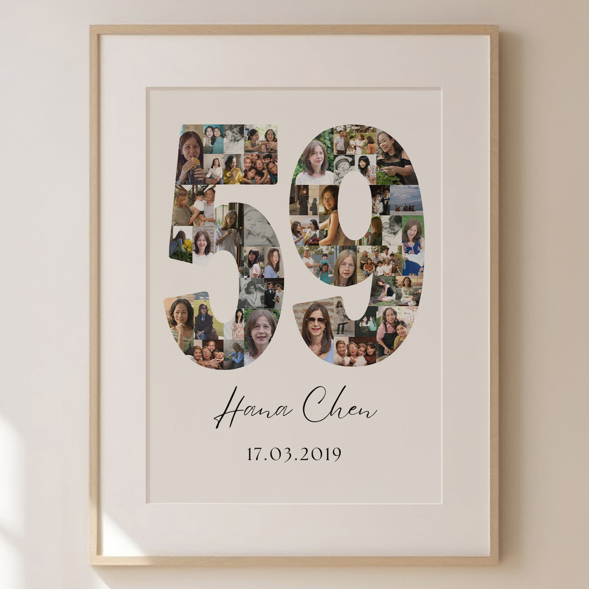 59 Birthday Photo Collage