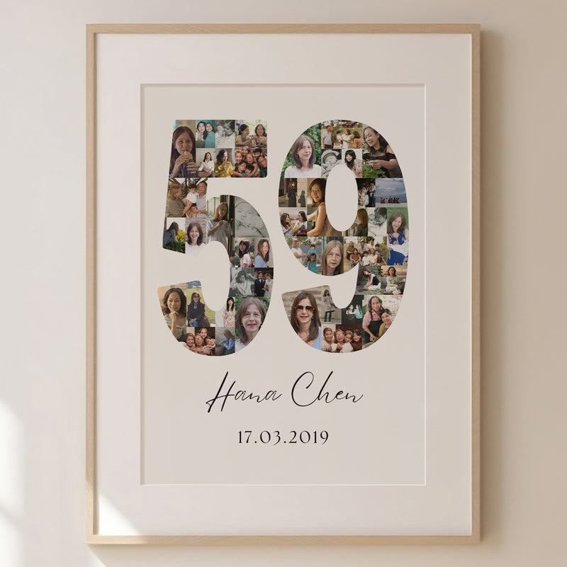 59 Birthday Photo Collage