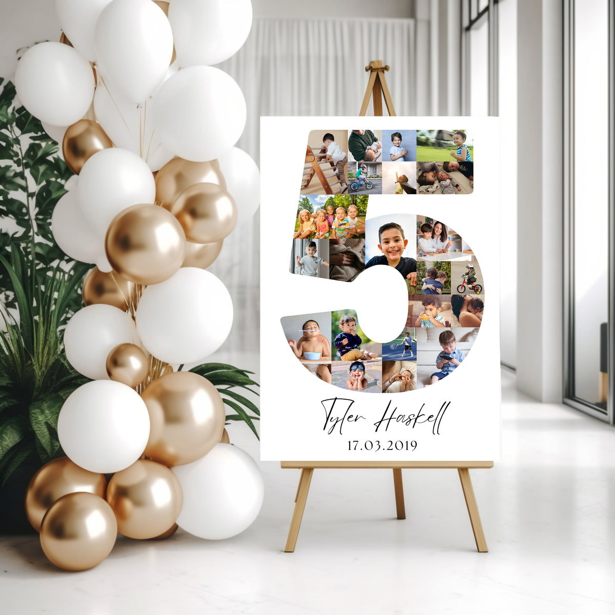 5 Birthday Photo Collage