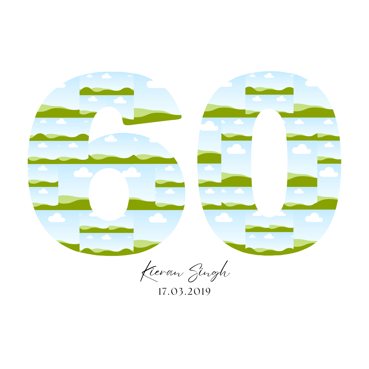 60 Birthday Photo Collage