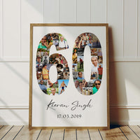 60 Birthday Photo Collage