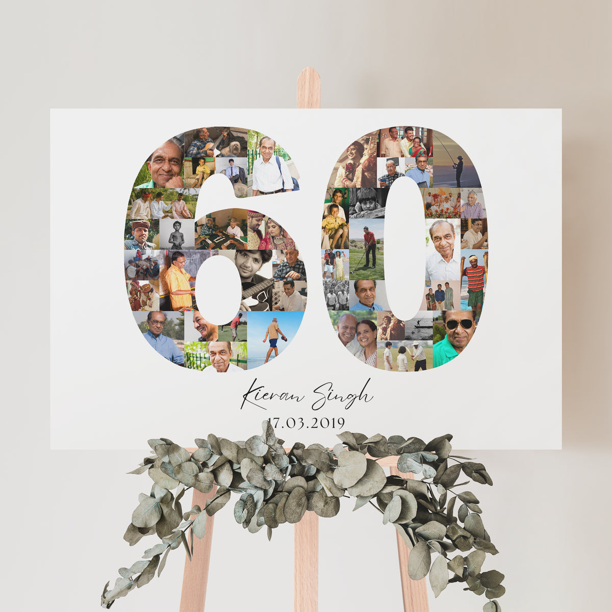 60 Birthday Photo Collage