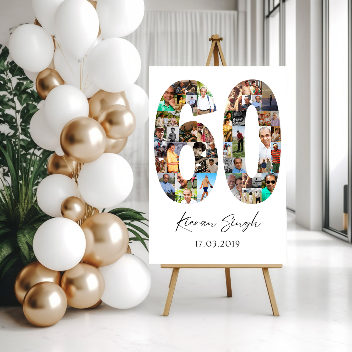60 Birthday Photo Collage