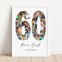 60 Birthday Photo Collage