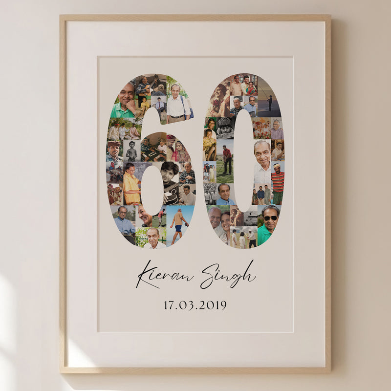 60 Birthday Photo Collage
