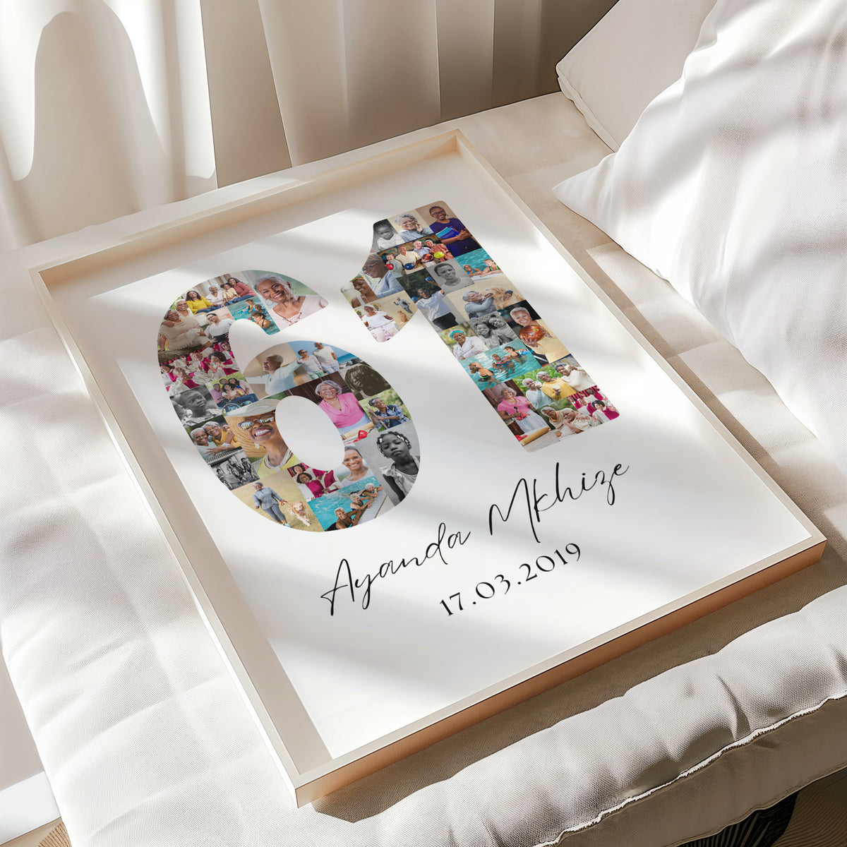 61 Birthday Photo Collage
