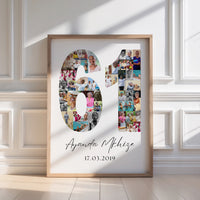 61 Birthday Photo Collage