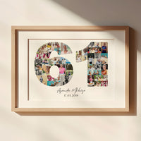 61 Birthday Photo Collage
