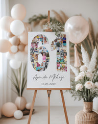 61 Birthday Photo Collage