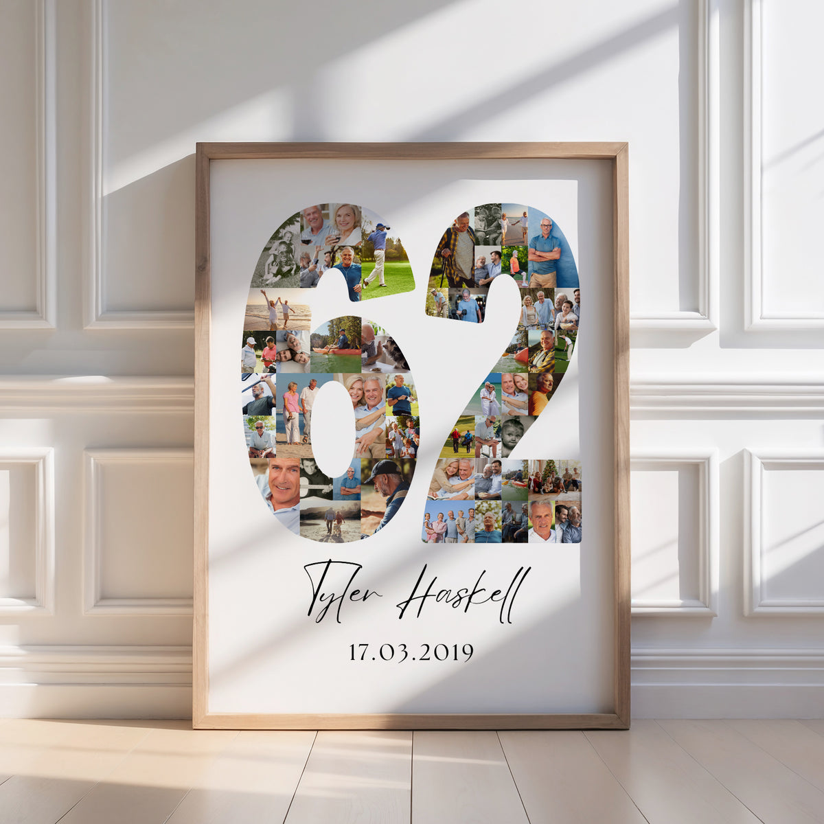 62 Birthday Photo Collage