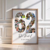 62 Birthday Photo Collage