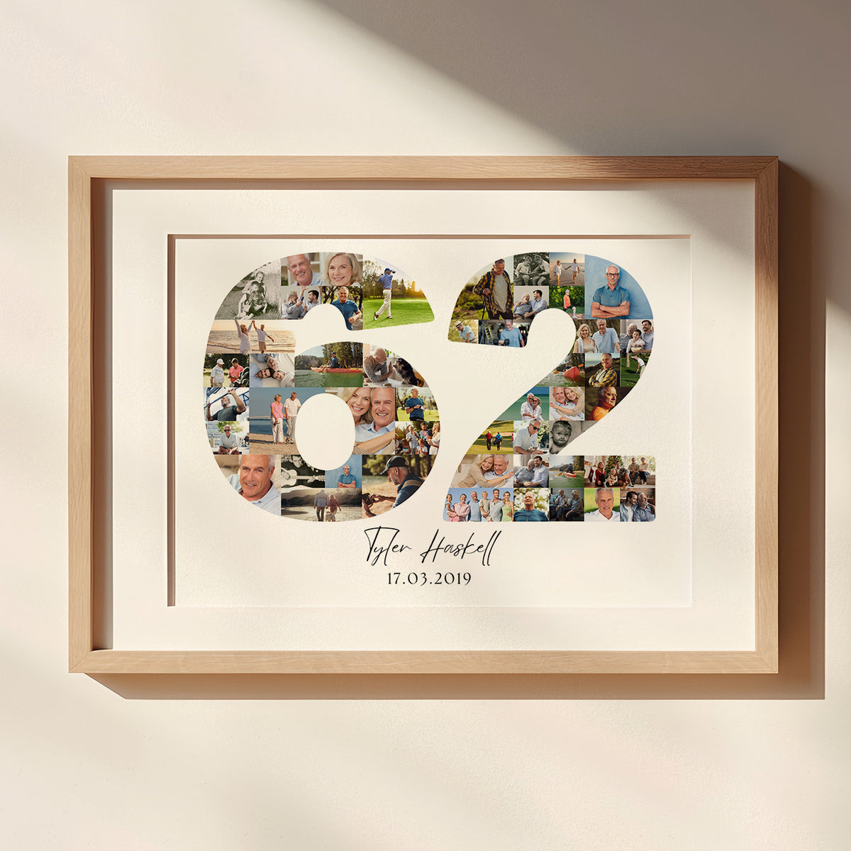 62 Birthday Photo Collage