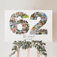 62 Birthday Photo Collage