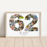 62 Birthday Photo Collage
