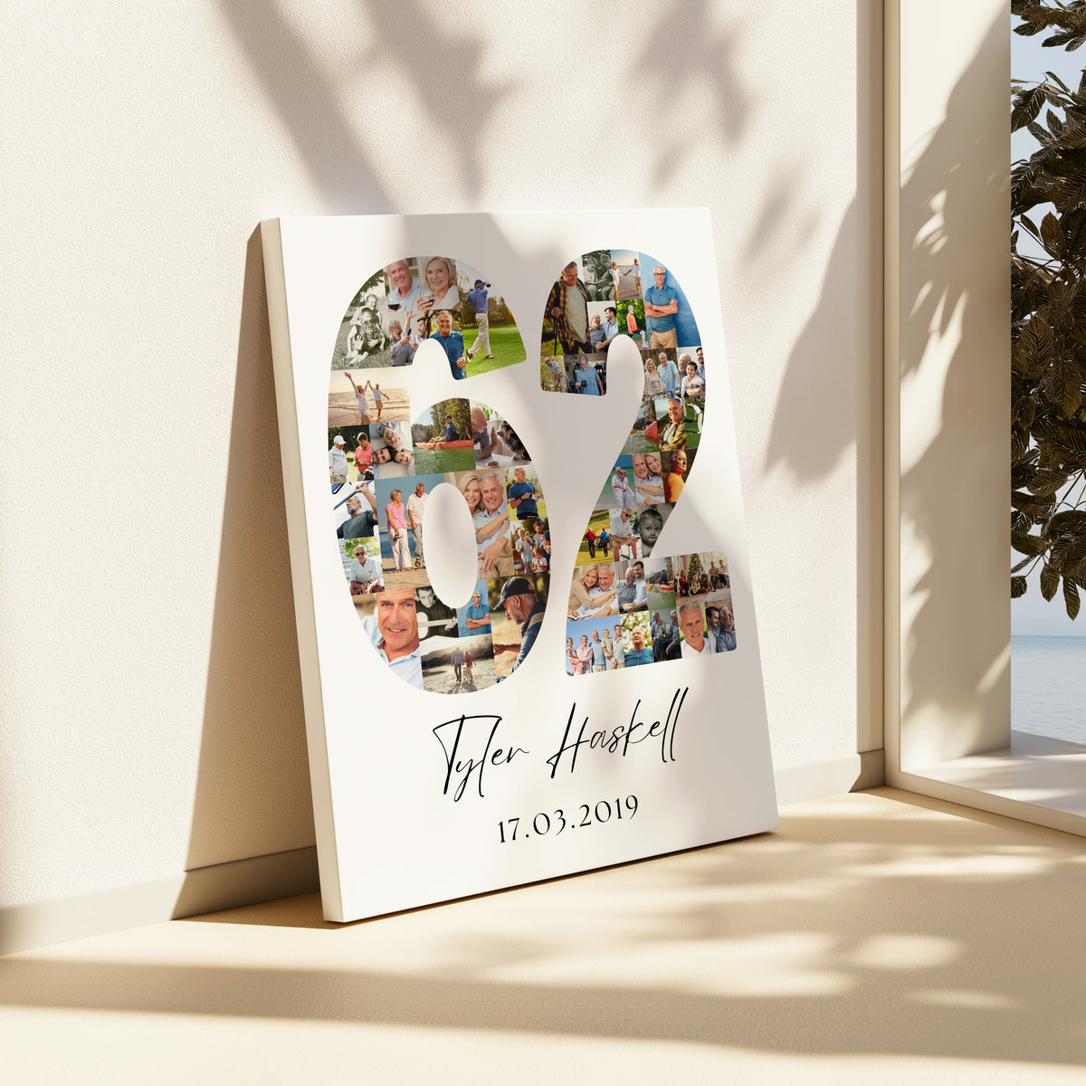 62 Birthday Photo Collage