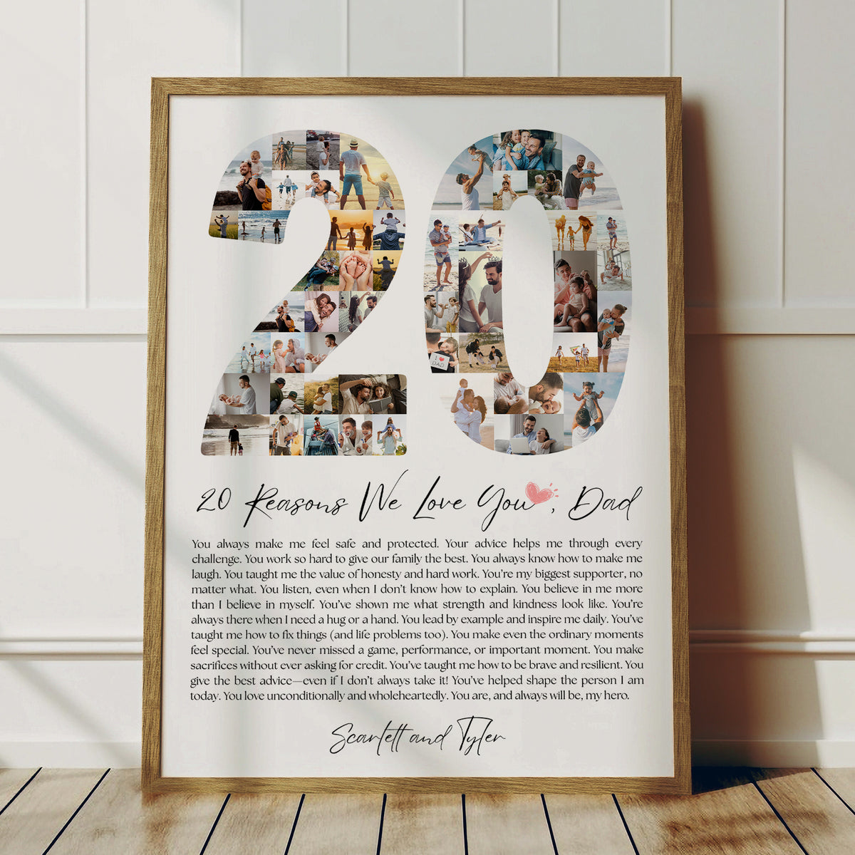 20 Reasons Dad - Photo Collage