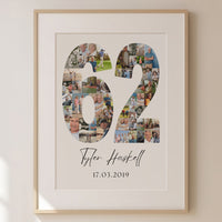 62 Birthday Photo Collage
