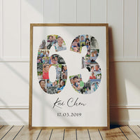 63 Birthday Photo Collage