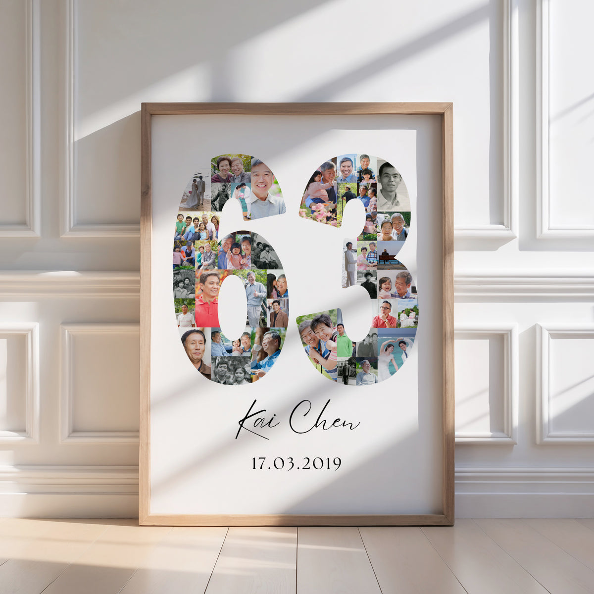 63 Birthday Photo Collage