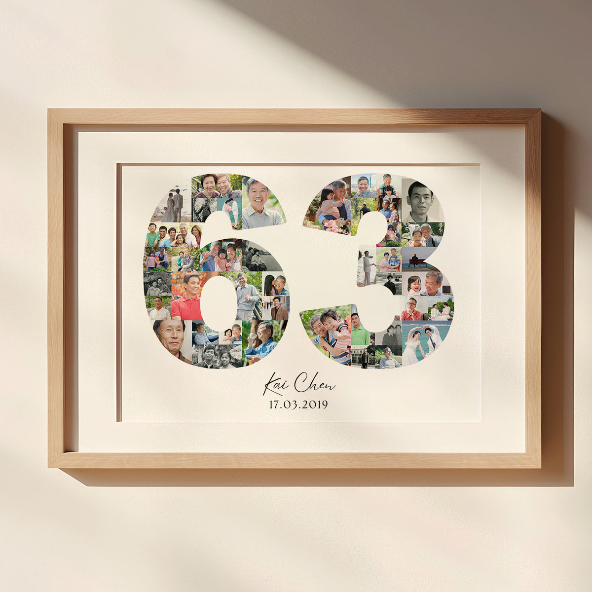 63 Birthday Photo Collage