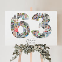 63 Birthday Photo Collage