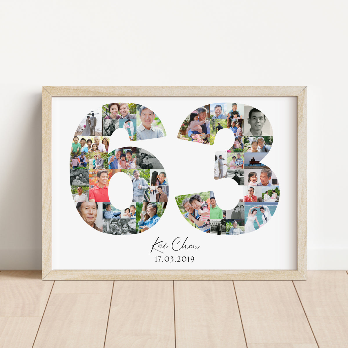 63 Birthday Photo Collage