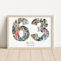 63 Birthday Photo Collage