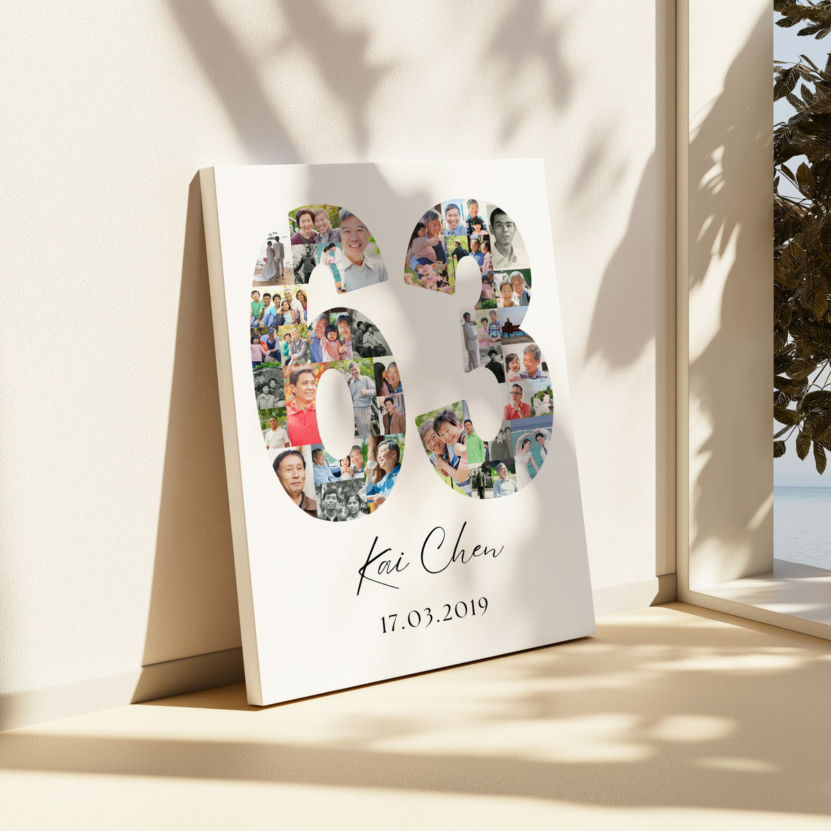 63 Birthday Photo Collage