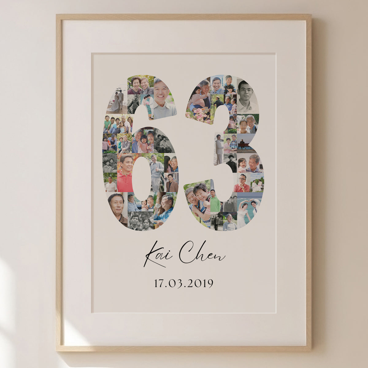 63 Birthday Photo Collage