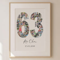 63 Birthday Photo Collage