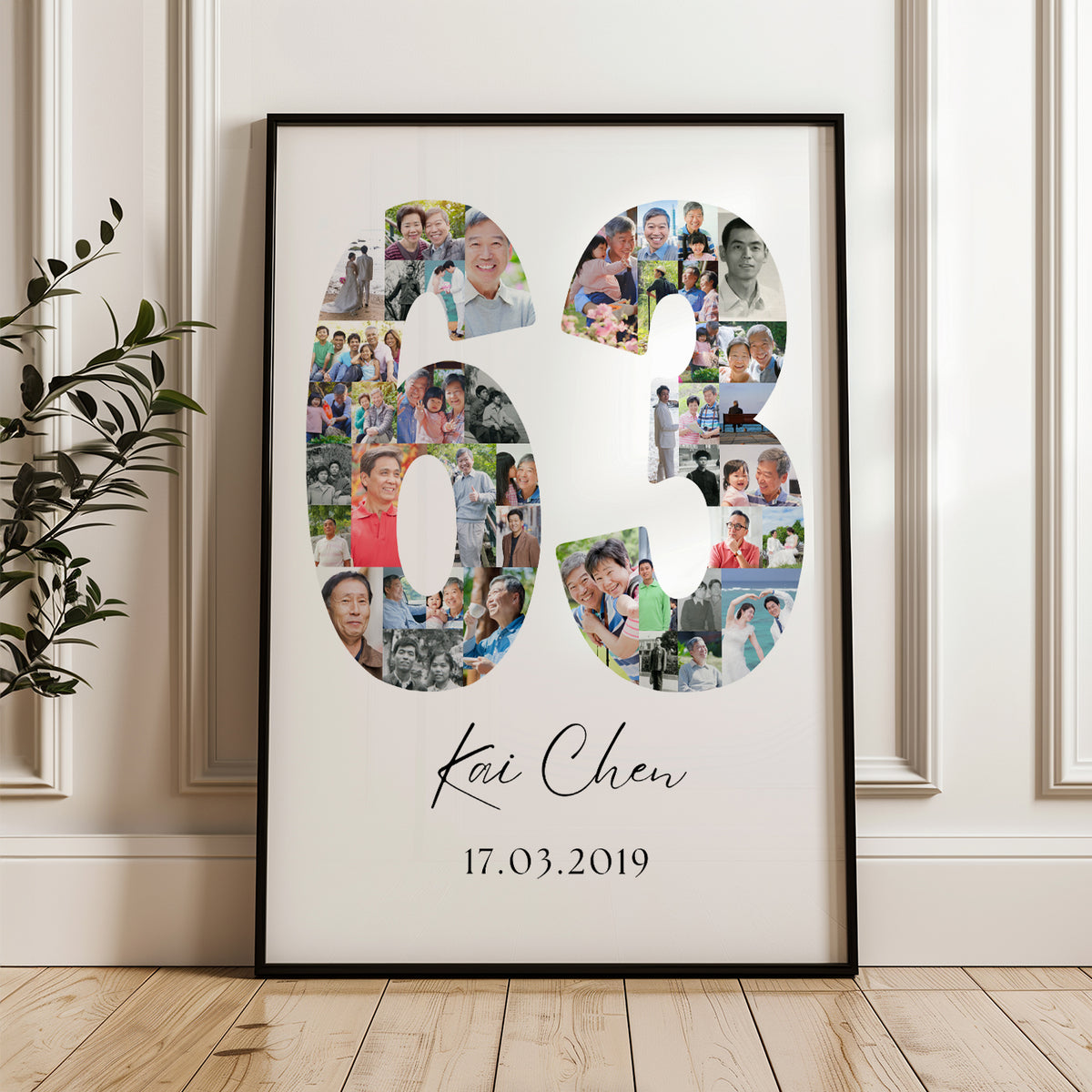 63 Birthday Photo Collage